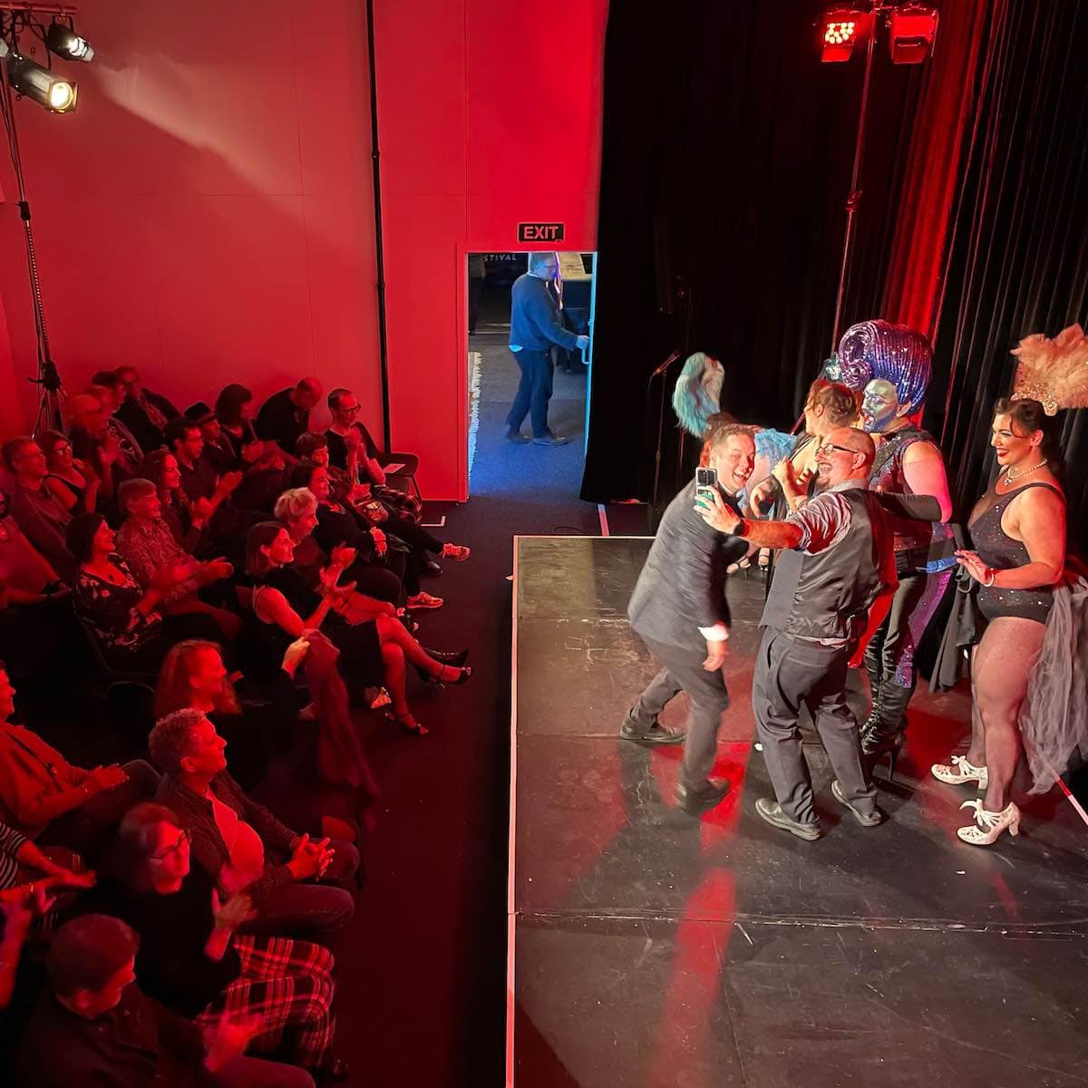 people performing on stage at nelson Fringe Festival